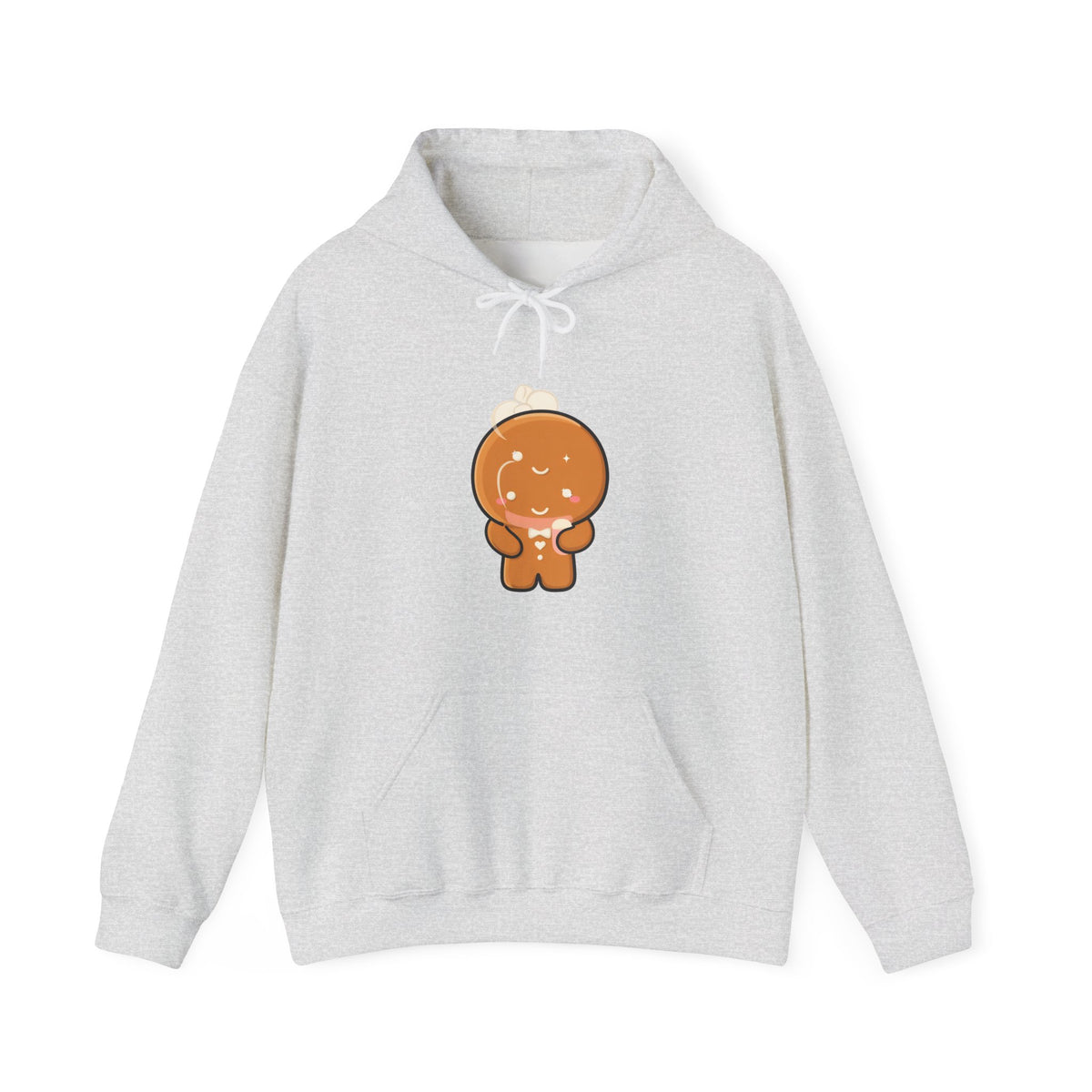 Gingerbread Cocoa Hoodie, Cute Kawaii Holiday Sweatshirt