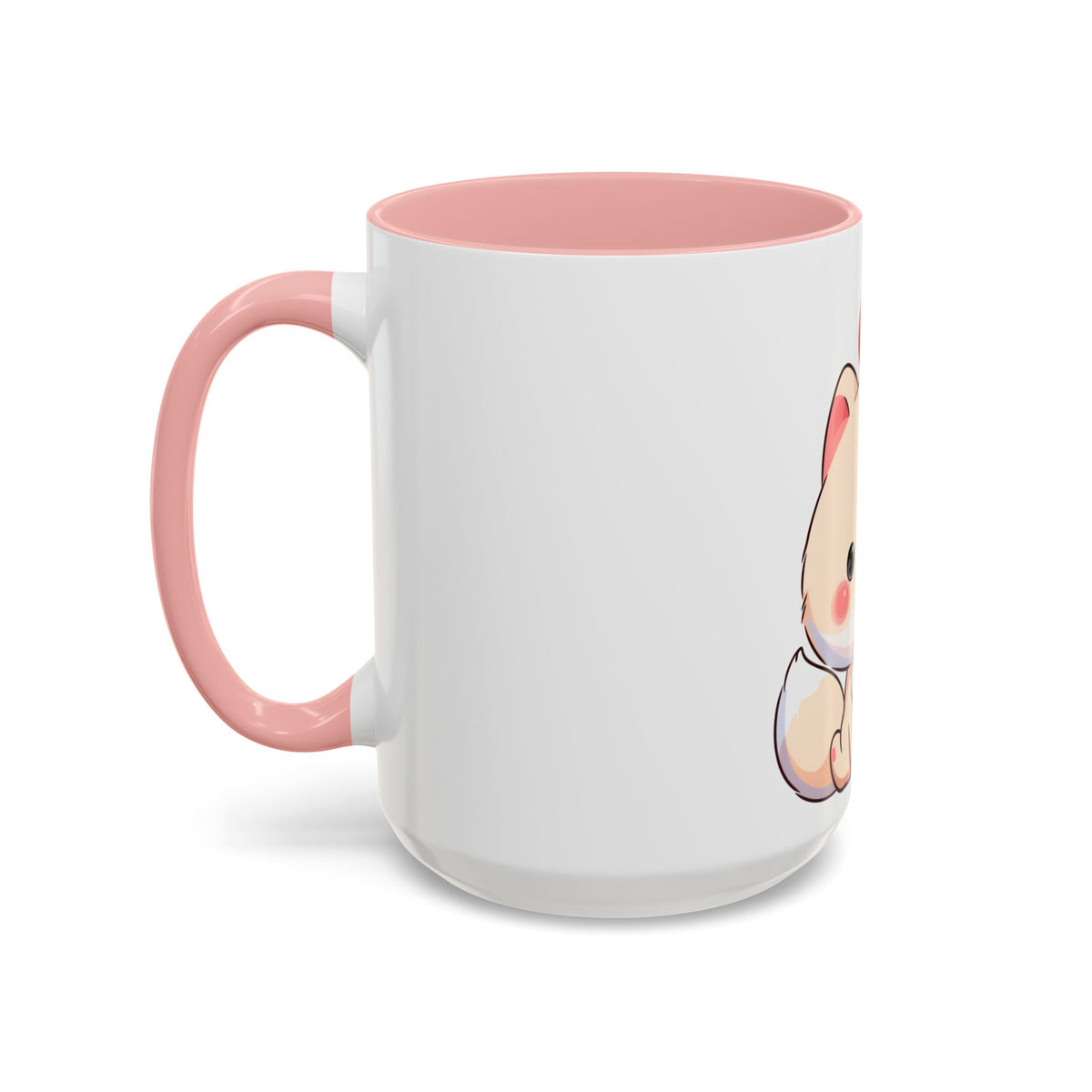 Kawaii Arctic Fox Christmas Mug – Cute Holiday Accent Mug