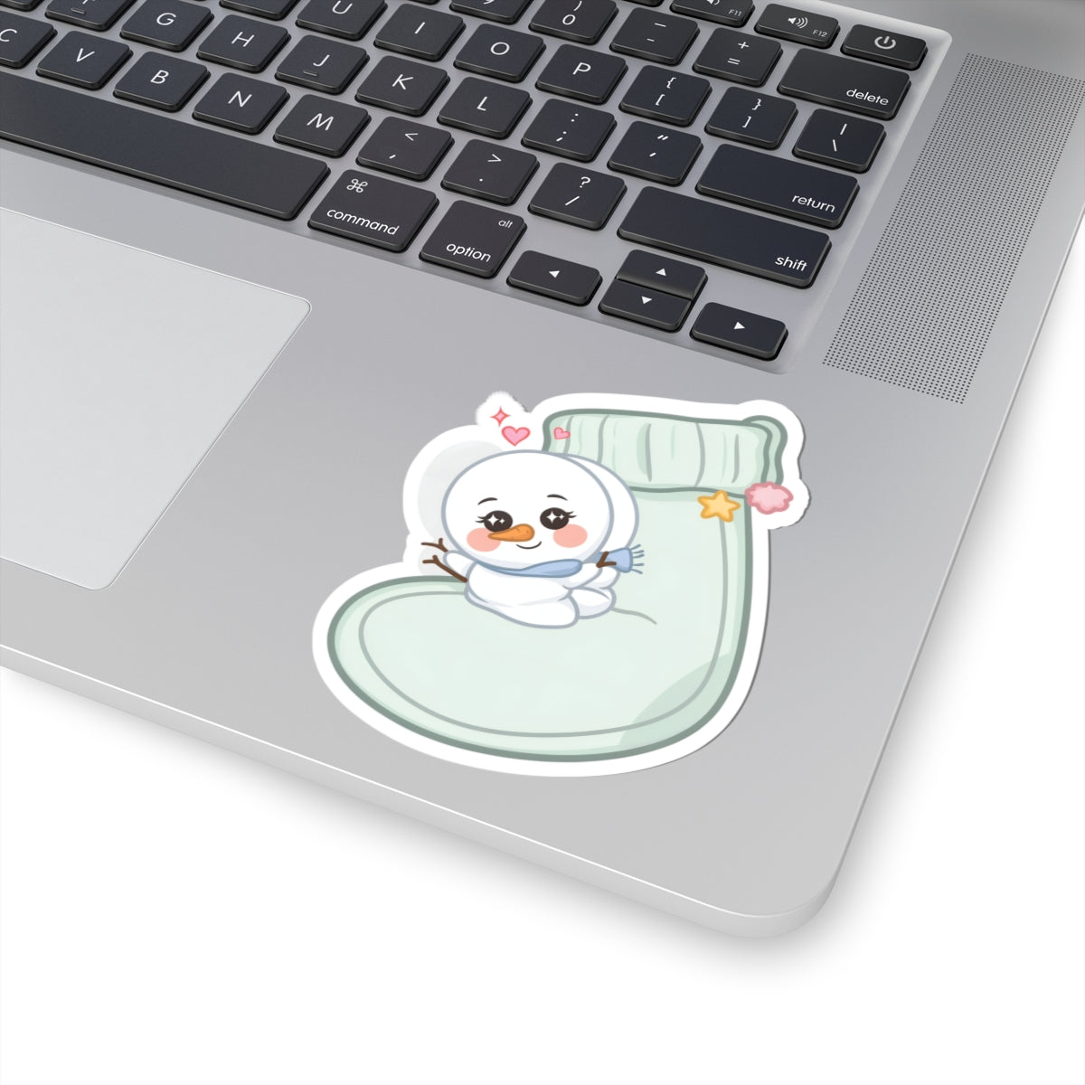 Kawaii Snowman Christmas Sticker for Cozy Holiday Cheer