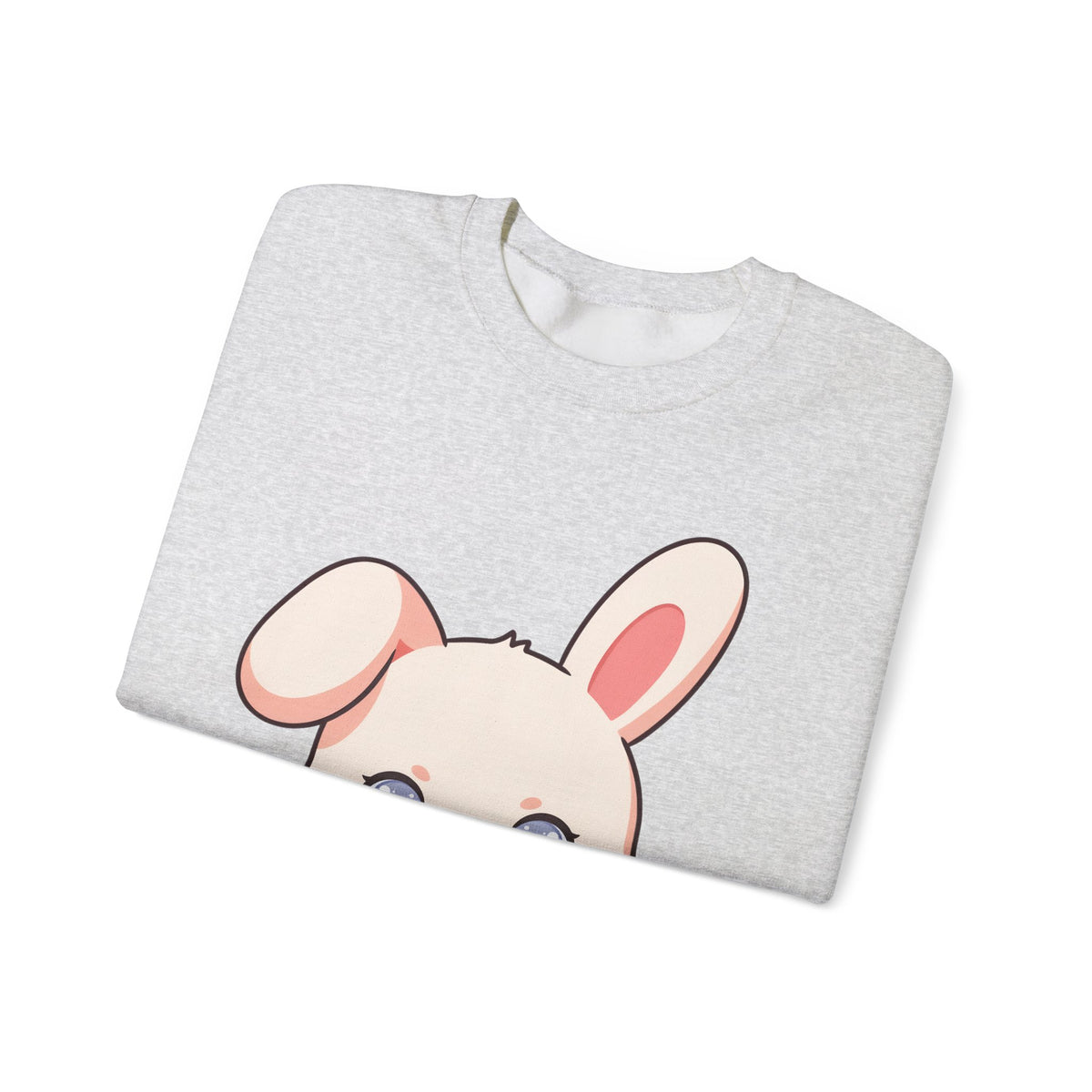 Kawaii Bunny Sweatshirt, Cute Latte Lover Crewneck