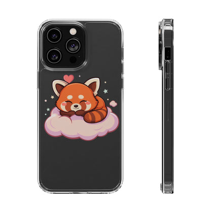 Cute Red Panda Phone Case, Dreamy Kawaii Cloud Art