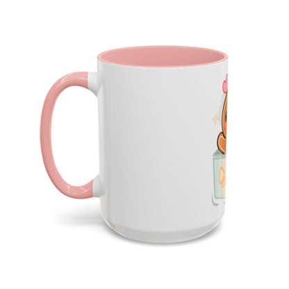 Gingerbread Gift Mug, Cute Holiday Accent Coffee Mug