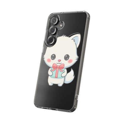 Kawaii Arctic Fox Phone Case with Gift