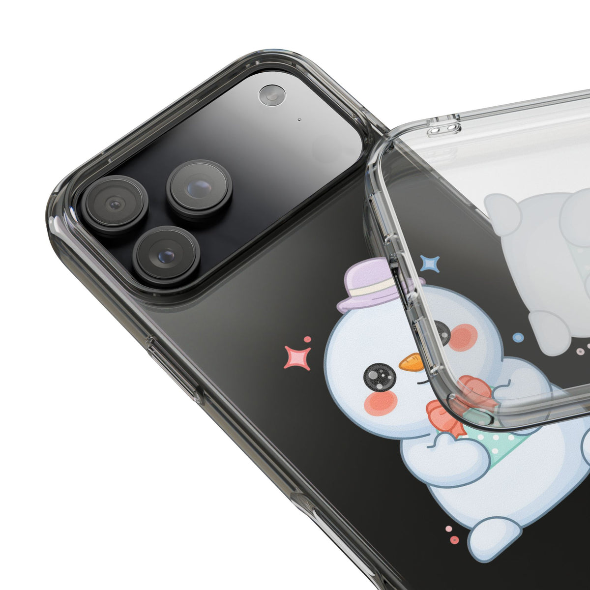 Kawaii Snowman Phone Case for Cheerful Winter Days