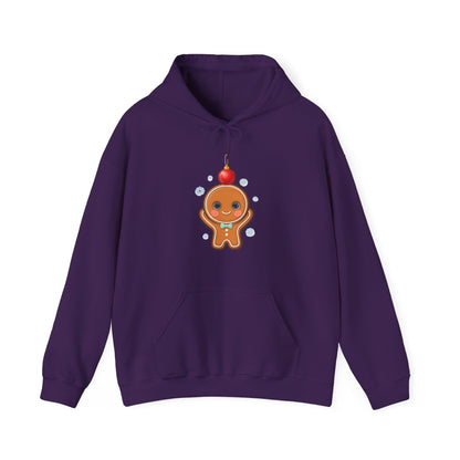 Kawaii Gingerbread Hoodie, Cute Christmas Holiday Sweatshirt