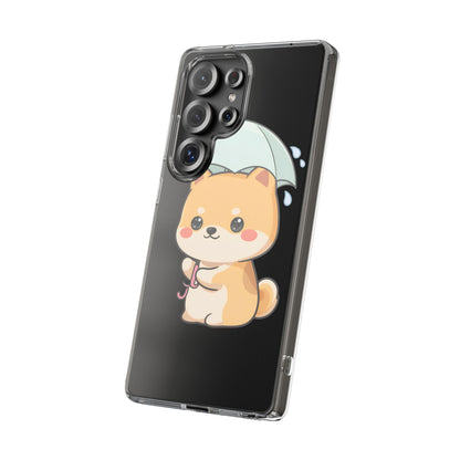 Shiba Inu Phone Case, Kawaii Rainy Day Pup
