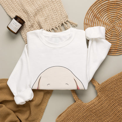 Kawaii Bunny Sweatshirt, Cute Ice Cream Chibi Rabbit
