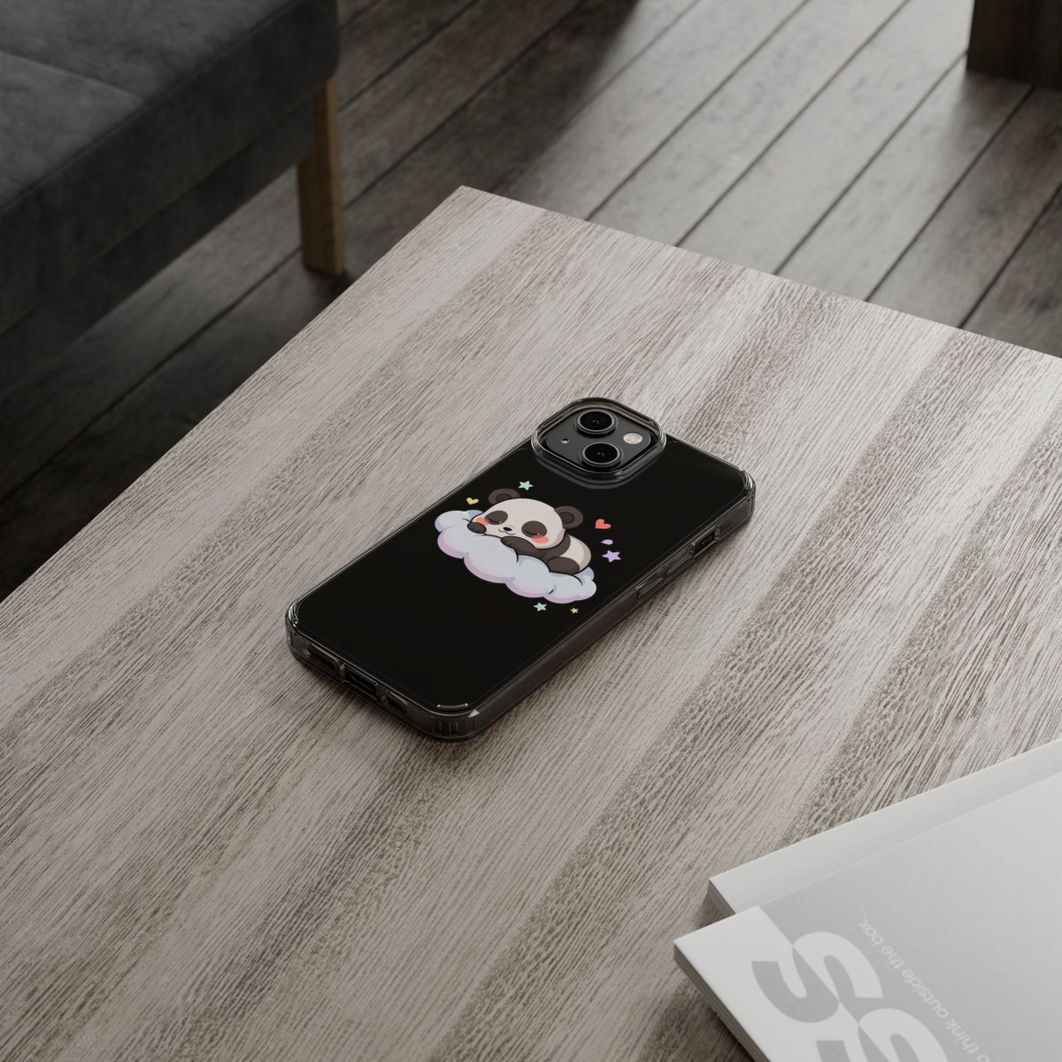 Sleeping Panda Clear Impact-Resistant Phone Case