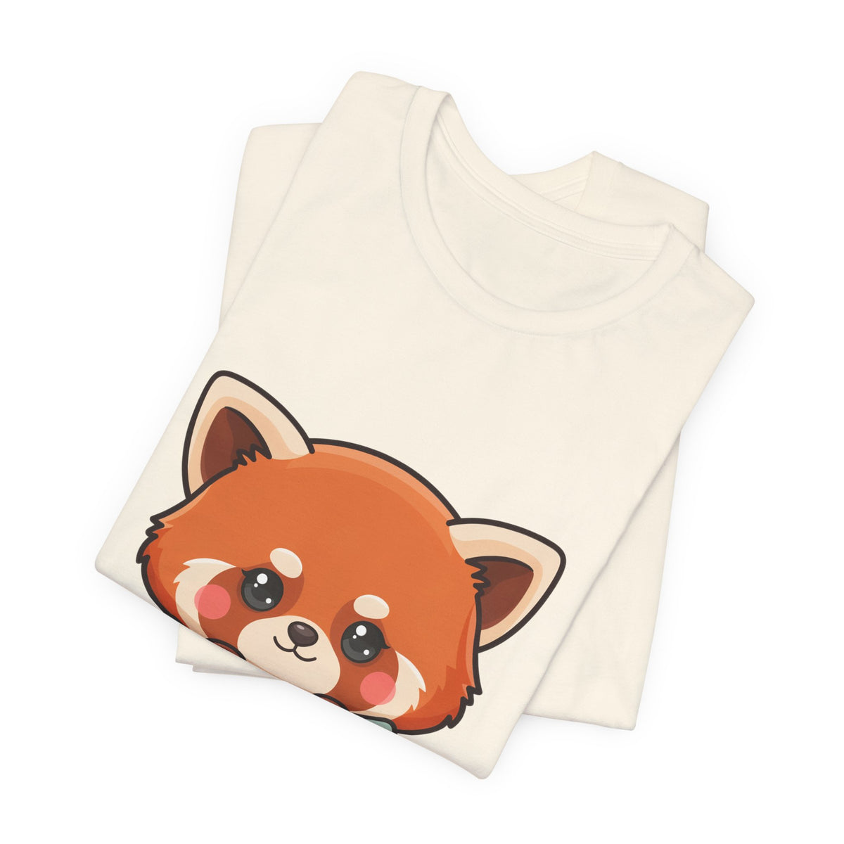 Kawaii Red Panda T-Shirt, Cozy Blanket Chibi Animal Tee