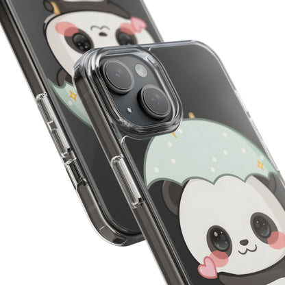 Kawaii Panda Clear Impact-Resistant Phone Case