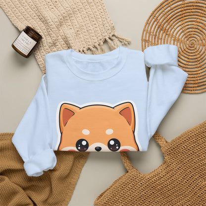 Kawaii Shiba Inu Bubble Tea Sweatshirt, Cute Dog Gift