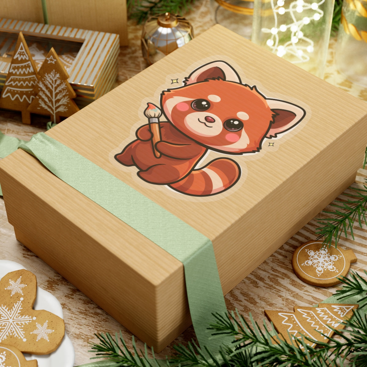 Kawaii Red Panda Sticker for Creative Decor