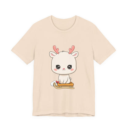 Kawaii Reindeer T-Shirt for Cozy Winter Days