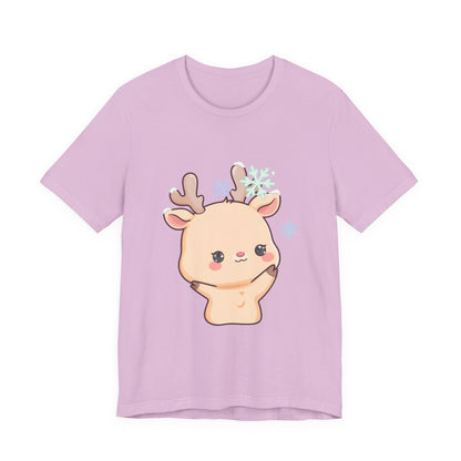Kawaii Reindeer T-Shirt for Cute Winter Outfits