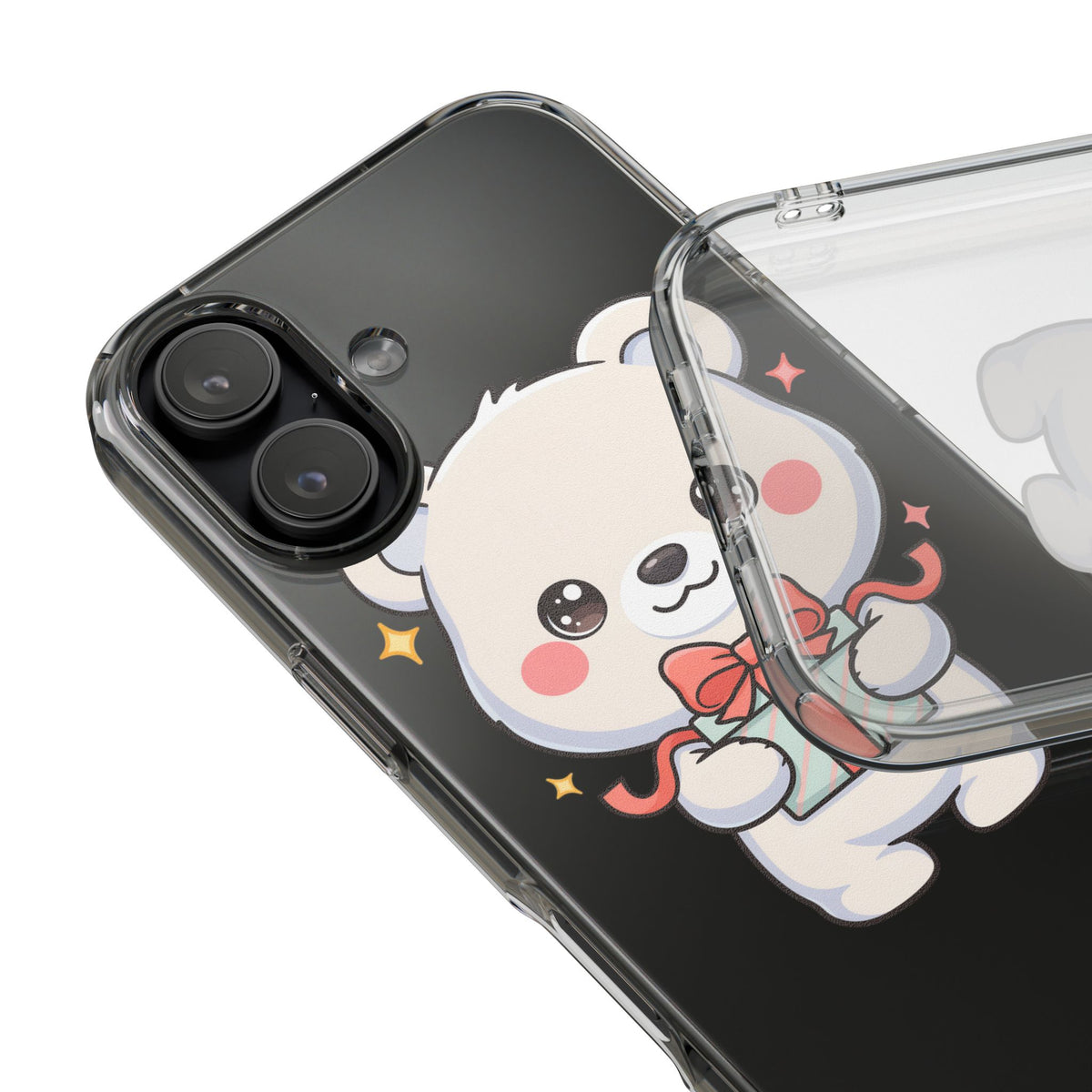 Kawaii Polar Bear Gift Phone Case for Holiday Gifting