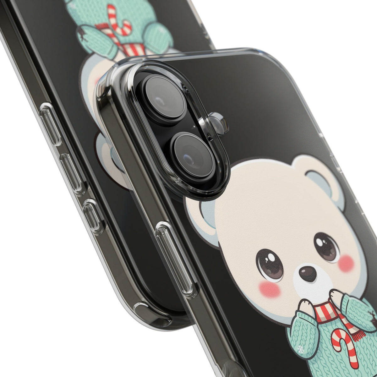 Kawaii Christmas Bear Phone Case for Holiday Season