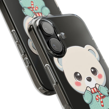 Kawaii Christmas Bear Phone Case for Holiday Season