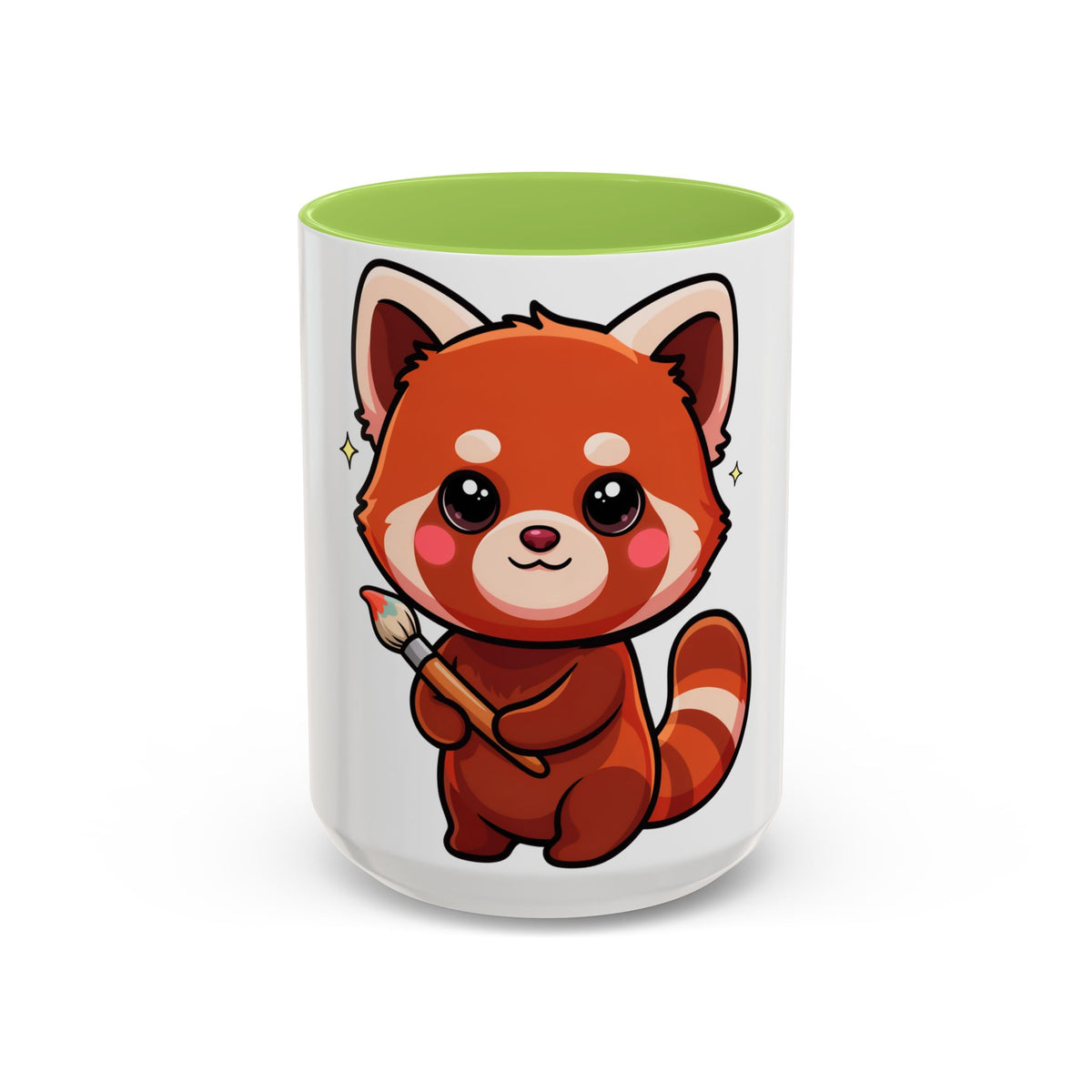 Kawaii Red Panda Accent Coffee Mug for Creative Days