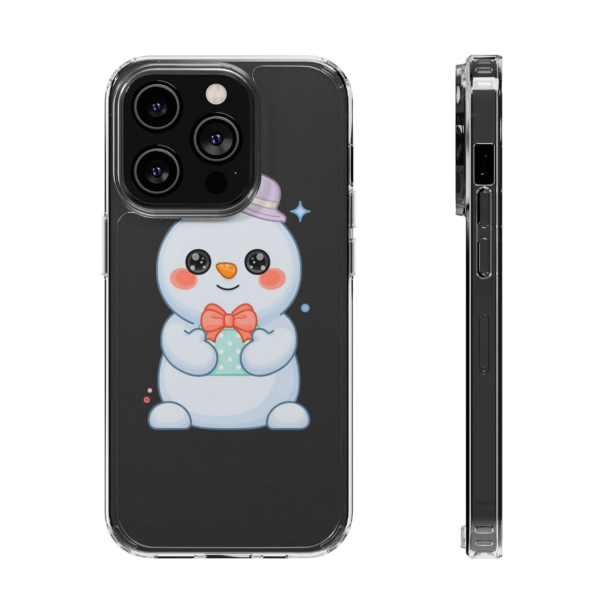 Kawaii Snowman Phone Case for Cheerful Winter Days