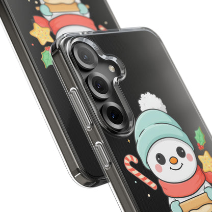 Christmas Snowman Phone Case, Cute Cookie Baker