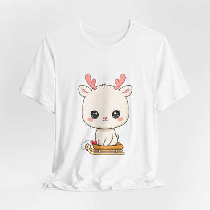 Kawaii Reindeer T-Shirt for Cozy Winter Days