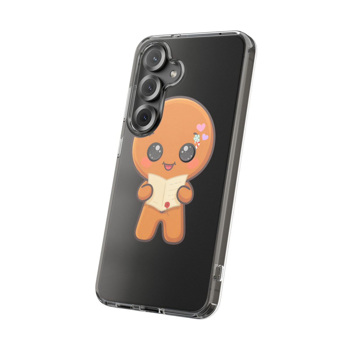 Gingerbread Man Phone Case, Cute Christmas Letter Reader
