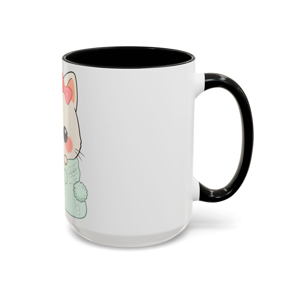 Cozy Cat Accent Mug for Kawaii Cat Lovers