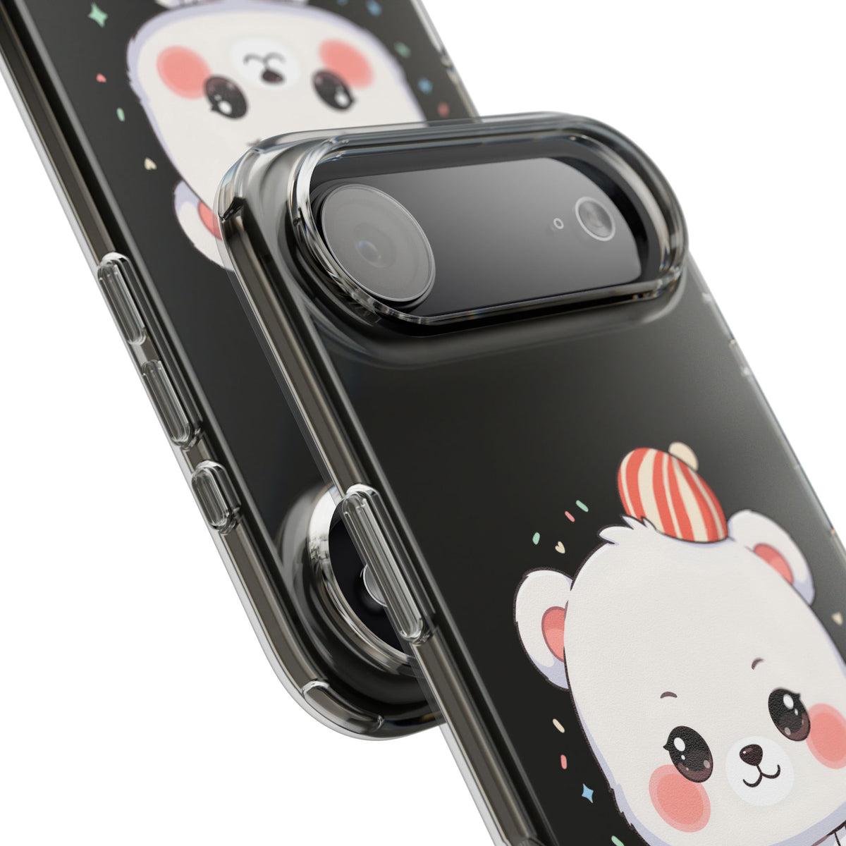 Christmas Bear Cookie Baking Clear Phone Case
