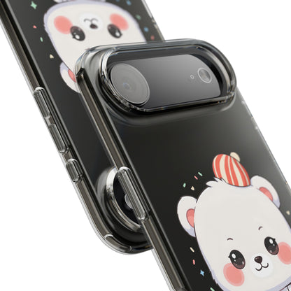 Christmas Bear Cookie Baking Clear Phone Case