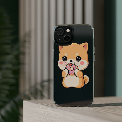 Kawaii Shiba Inu Phone Case with Donut
