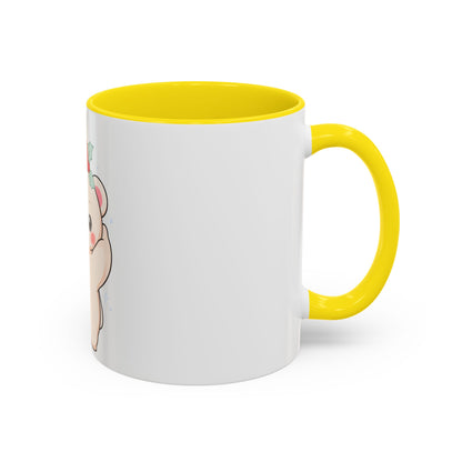 Christmas Polar Bear Mug, Cute Holiday Accent Coffee Mug