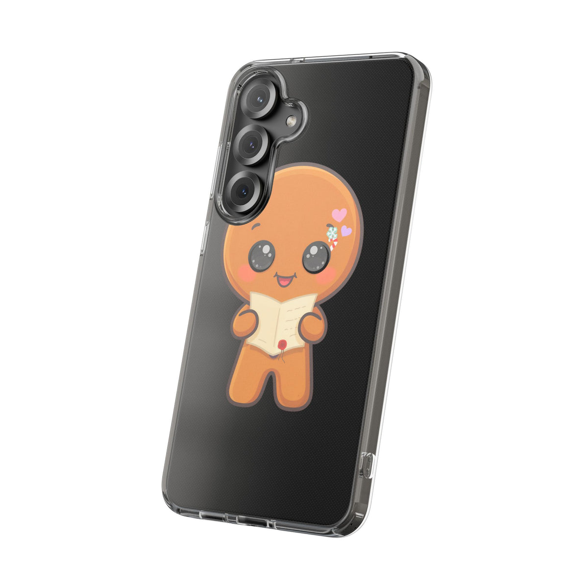 Gingerbread Man Phone Case, Cute Christmas Letter Reader