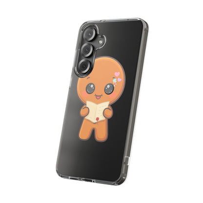 Gingerbread Man Phone Case, Cute Christmas Letter Reader