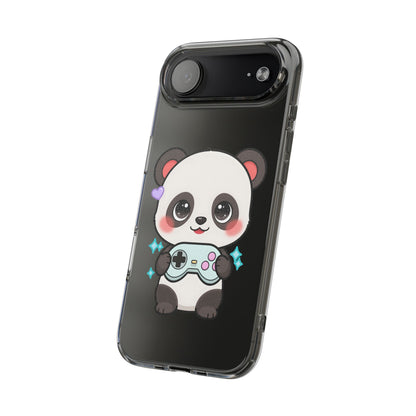 Gamer Panda Clear Impact-Resistant Phone Case