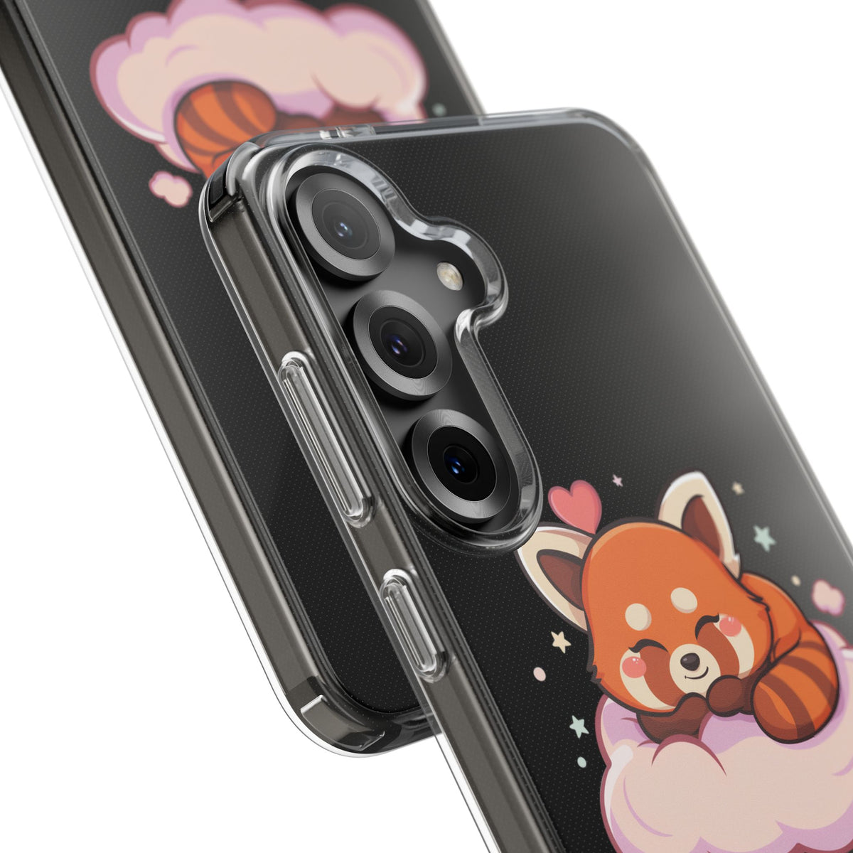 Cute Red Panda Phone Case, Dreamy Kawaii Cloud Art