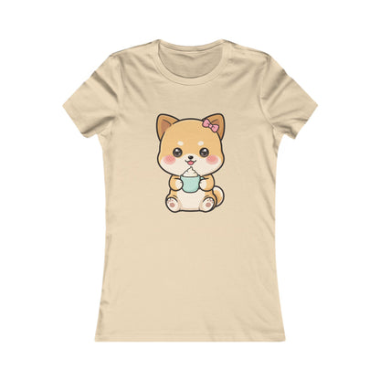 Kawaii Shiba Inu Tee for Cute Dog and Coffee Lovers