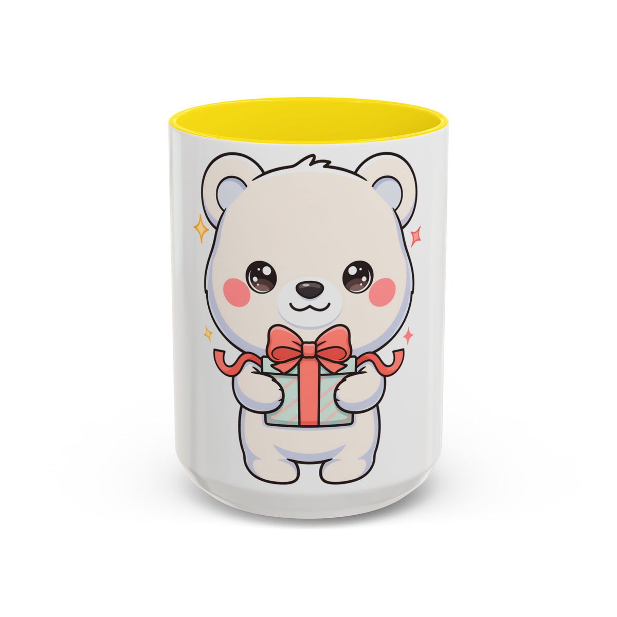 Kawaii Polar Bear Mug, Cute Gift Accent Coffee Mug