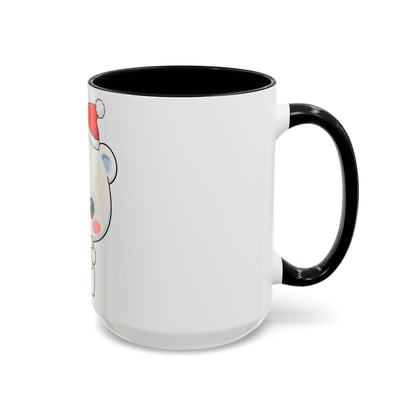 Kawaii Polar Bear Christmas Mug – Santa Letter Accent Mug