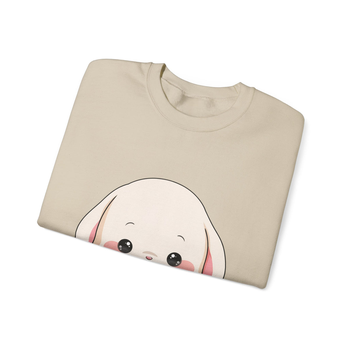 Kawaii Bunny Sweatshirt, Cute Ice Cream Chibi Rabbit