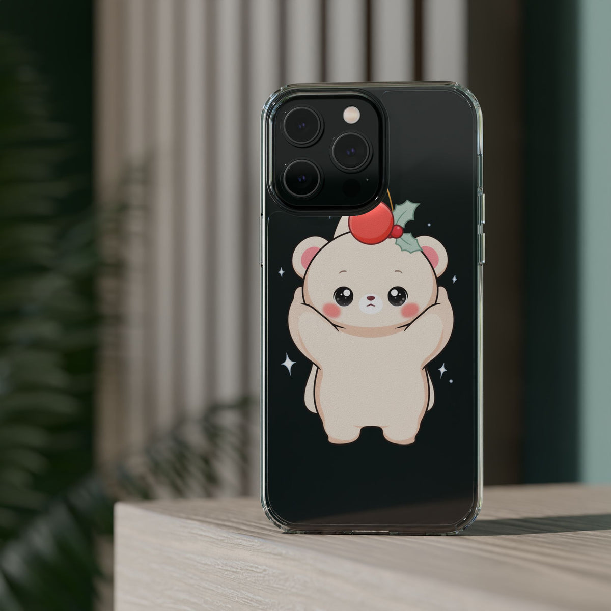 Kawaii Christmas Bear Phone Case for Cozy Holiday Days