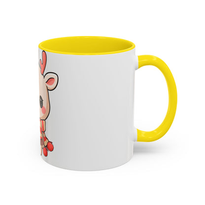 Kawaii Reindeer Christmas Mug for Holiday Fans