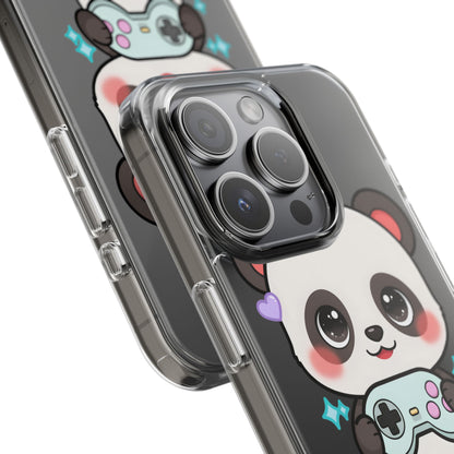 Gamer Panda Clear Impact-Resistant Phone Case