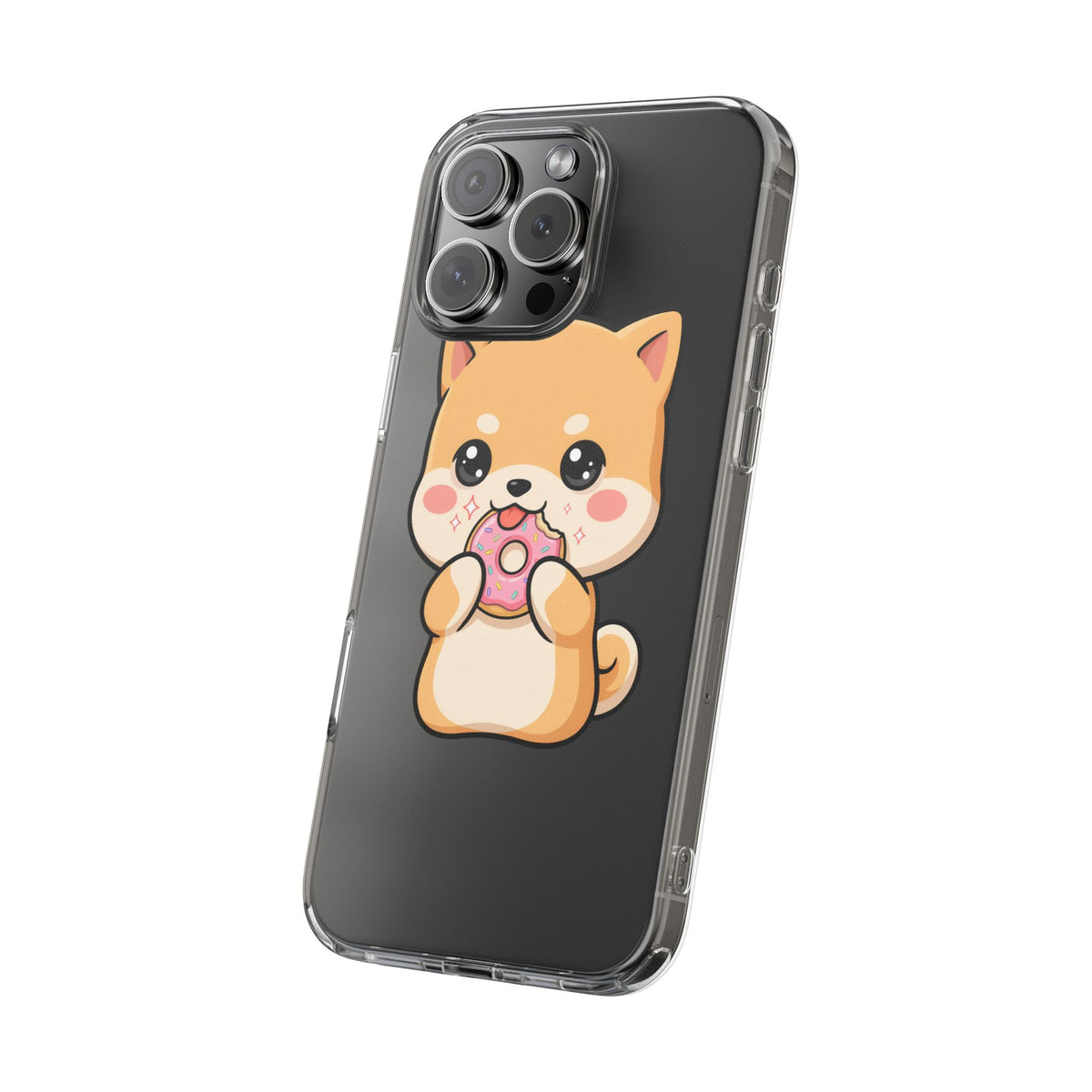 Kawaii Shiba Inu Phone Case with Donut