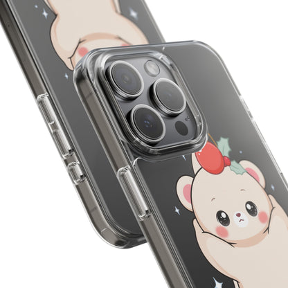 Kawaii Christmas Bear Phone Case for Cozy Holiday Days