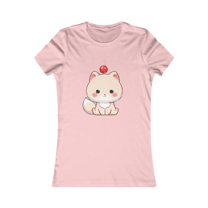 Kawaii Arctic Fox Christmas Tee for Holiday Decorating