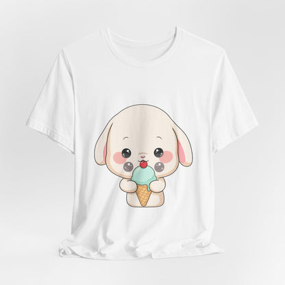 Kawaii Bunny Ice Cream Tee for Cute Style Lovers