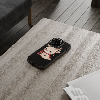 Kawaii Reindeer Phone Case for Cozy Holiday Cheer