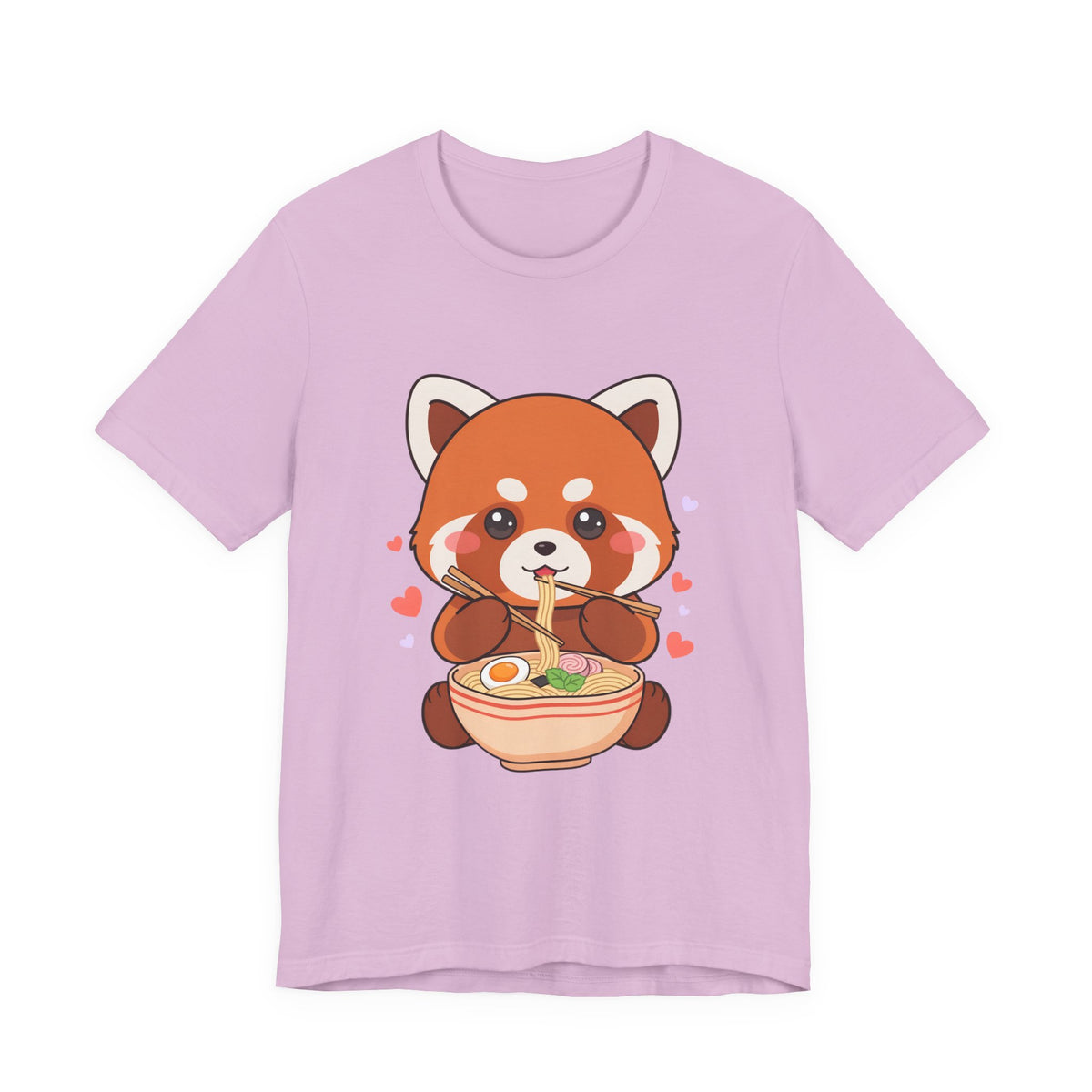 Kawaii Red Panda Ramen T-Shirt for Cozy Foodie Style