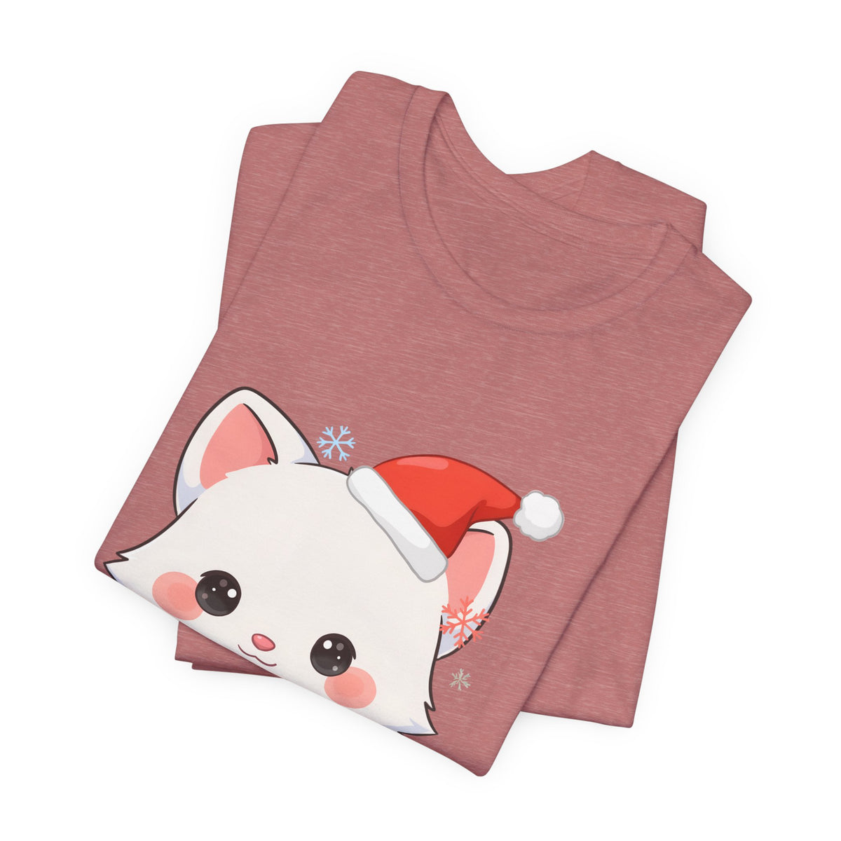 Christmas Arctic Fox T-Shirt for Cozy Holiday Readers