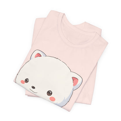 Kawaii Arctic Fox Christmas Tee for Cute Holiday Fans